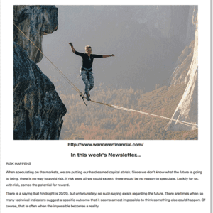Wanderer Financial Stock Trading Newsletter Emailed Version