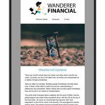 Wanderer Financial's Weekend Update Newsletter